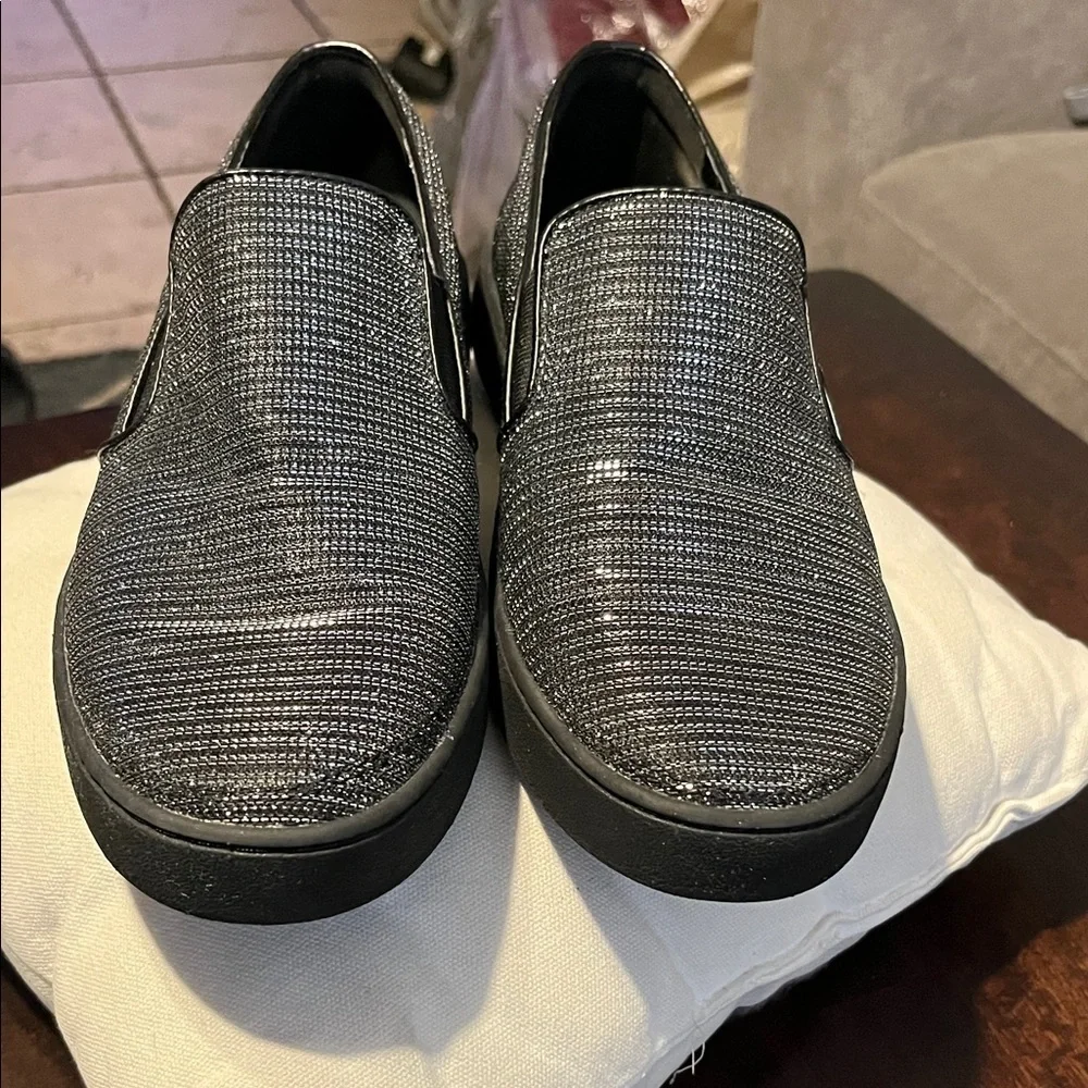 Michael Kors Men's Textured Black Loafers used good condition